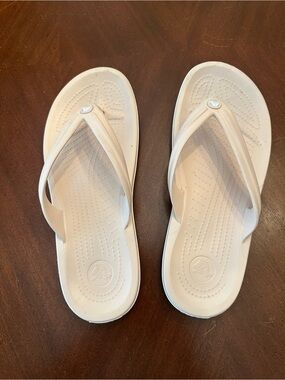 Light Pink Crocs Flip Flop Sandals